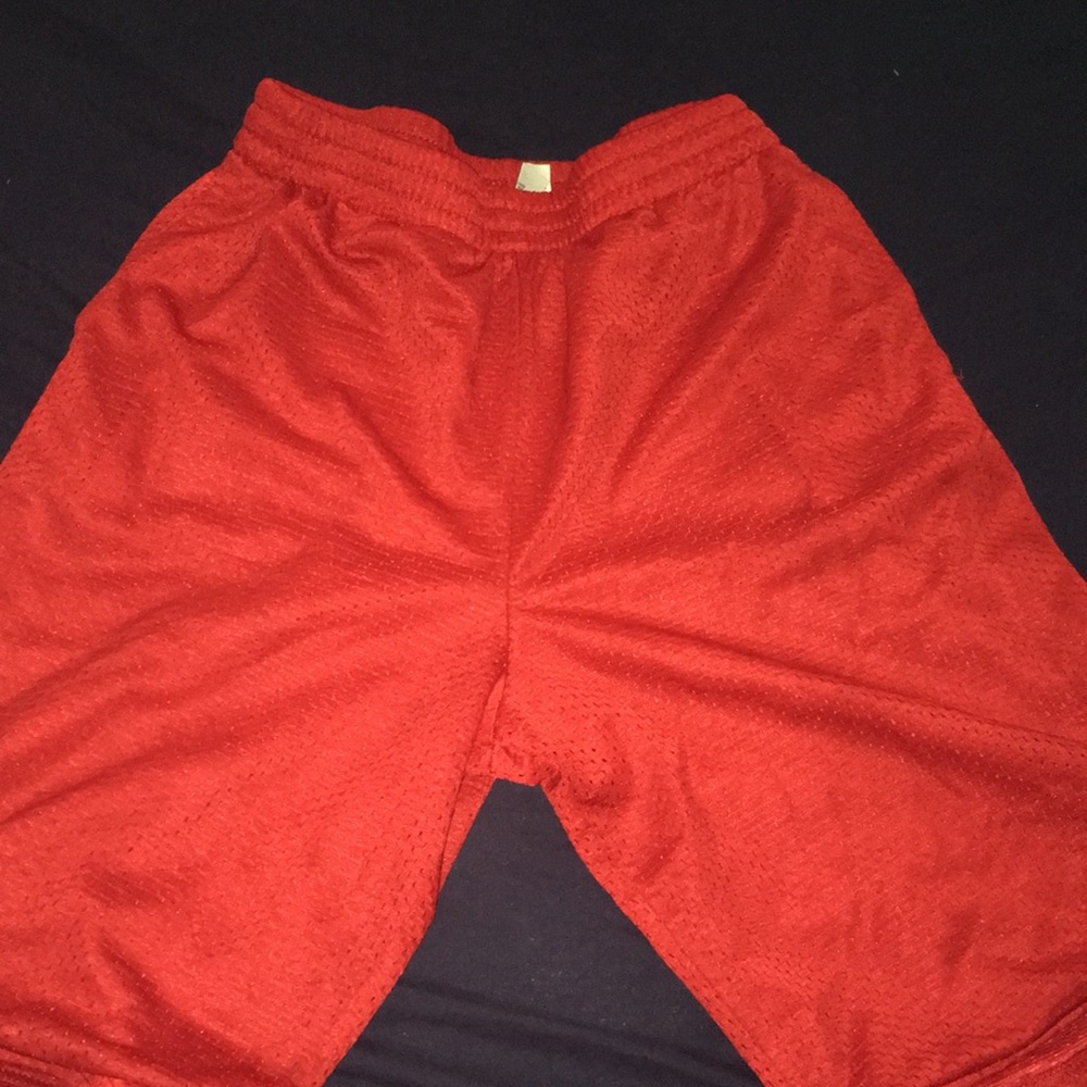 Red shorts